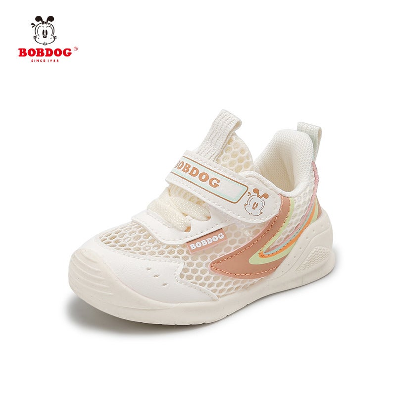 Babudou B222 Spring And Non-Slip Sports Shoes, Breathable, Casual And Versatile, Big Kidsren'S Sneakers, Kidsren'S Mesh Shoes - Image 1